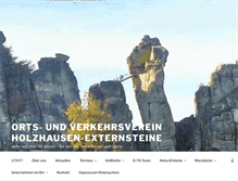 Tablet Screenshot of holzhausen-externsteine.de